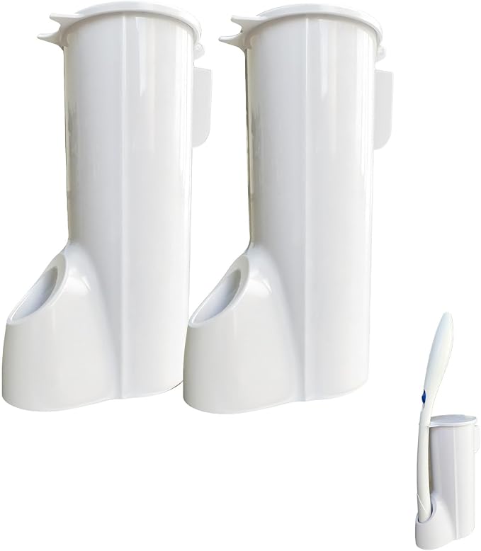 2 Packs Toilet Wand Caddy Holder, Disposable Brush Kit, Stand Toilet Cleaning by Unknown