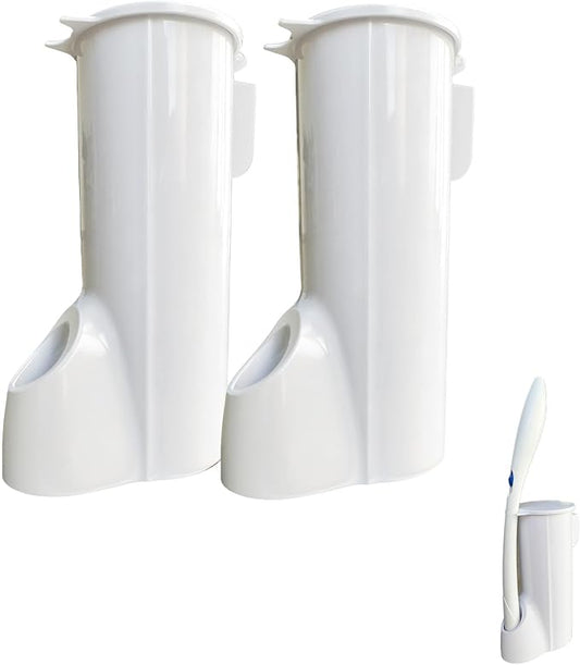2 Packs Toilet Wand Caddy Holder, Disposable Brush Kit, Stand Toilet Cleaning by Unknown