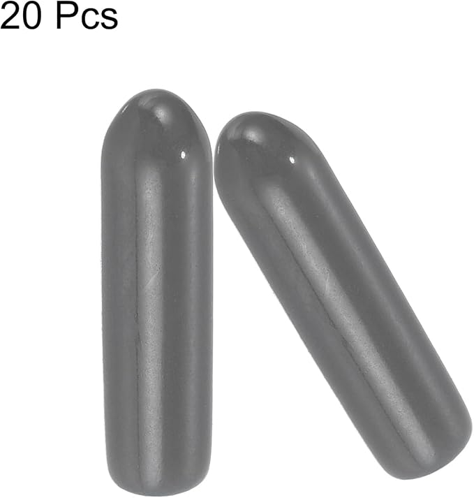 uxcell 20pcs Rubber End Caps 3mm ID Vinyl PVC Round Tube Bolt Cap Cover Screw - Image 2