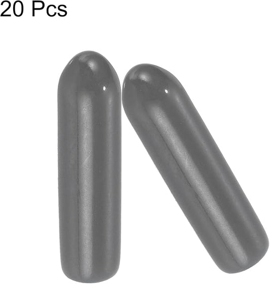 uxcell 20pcs Rubber End Caps 3mm ID Vinyl PVC Round Tube Bolt Cap Cover Screw - Image 2