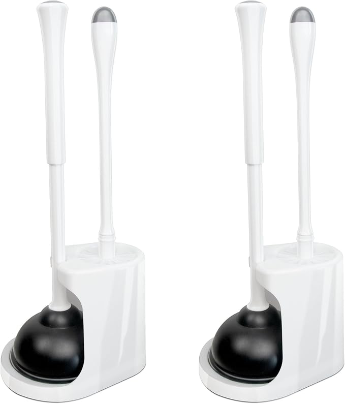 CELOX 2 Set Toilet Brush and Plunger Set, Toilet Brush and Holder Set, Toilet by CELOX