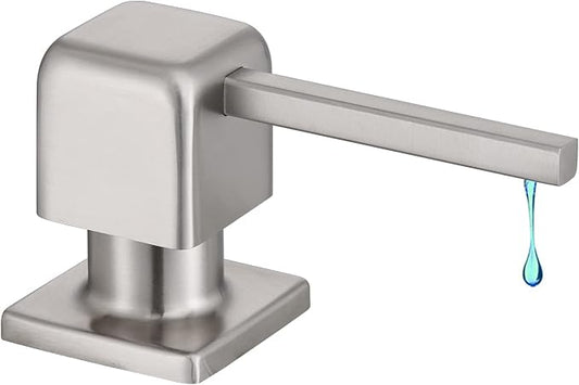 CREA Soap Dispenser for Kitchen Sink, Kitchen Soap Dispenser Brushed Nickel by CREA