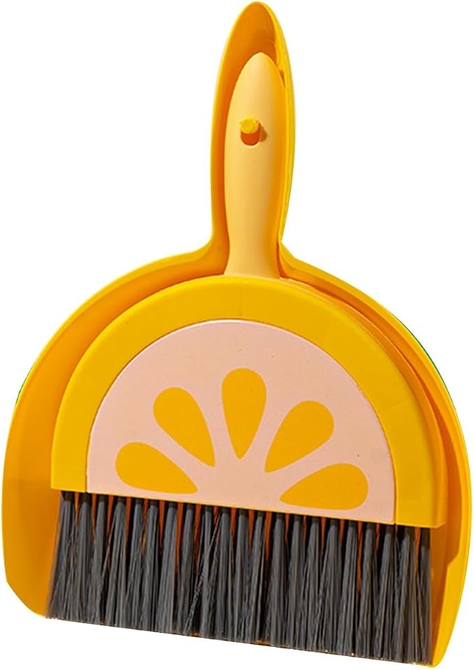 Mini Dustpan and Brush Set, Household Fruit Shape Handheld Dust Pan by Unknown