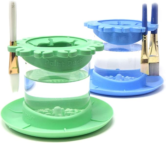 Paint Puck Ultimate Rinse Cup Paint Brush Cleaner – Non-Spill Paint Water Cup & - Image 2