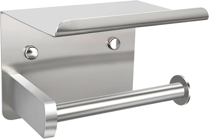 1pcs Brushed Nickel Toilet Paper Holder by Mdvora