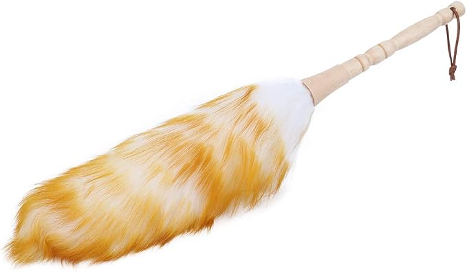 Lambswool Dusters with Wooden Handle, Anti Static Soft Wool Duster Dust Cleaner by Unknown