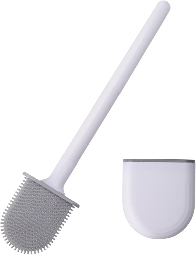 RV Toilet Bowl Brush, Toilet Brush Silicone Won't Damage Toilets, Wall Mounted by Dealsgogo