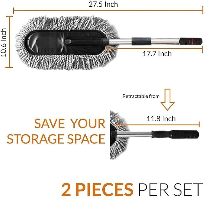 Microfiber Car Duster Cleaning and Car Dash Brush Supplies - Image 6