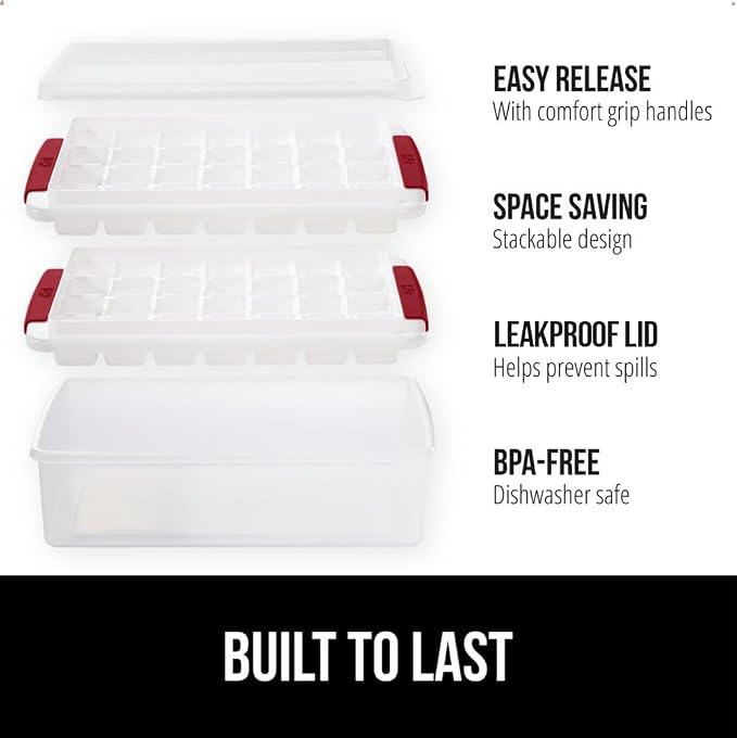 GORILLA GRIP Stackable Ice Cube Tray and Bucket Set - Image 2