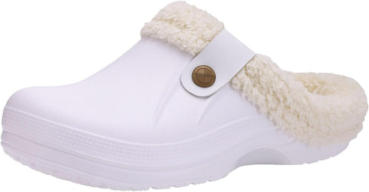 Beslip Classic Fur Lined Clogs Waterproof Winter Fuzzy Slippers by Beslip