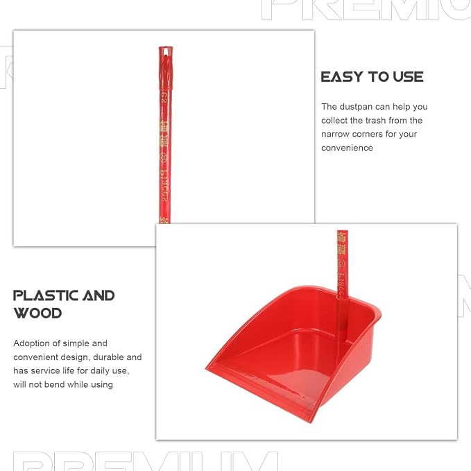 COHEALI Household Dustpan with Long Handle 26.77In Lightweight Upright Cleaning - Image 3