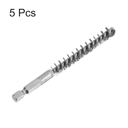 HARFINGTON 5Pcs Bore Brush Stainless Steel 10mm Dia Cleaning Twisted Wire Brush - Image 3