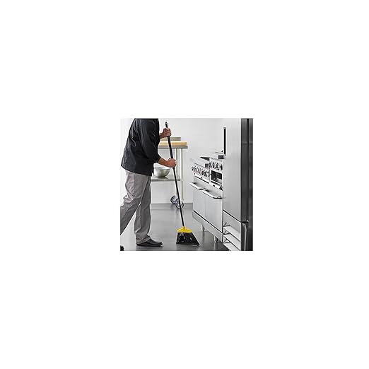 Rubbermaid Commercial Products 10" Smooth Surface Jumbo Sweep Angle Broom - Image 3