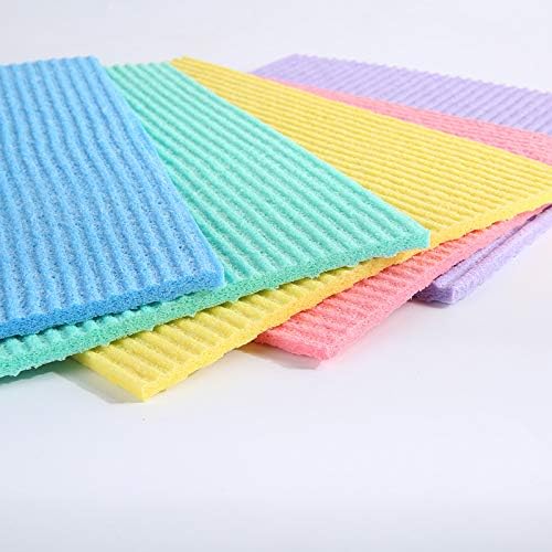 Reusable Cleaning Cellulose Sponge Cloths Absorbent Wipes Clean Kitchen Car - Image 2