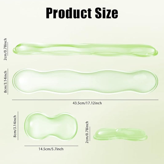 Ergonomic Gel Keyboard and Mouse Wrist Rest Set – 17.12inch Longer Wrist Rest - Image 2