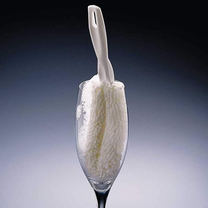 Brushtech B61C Crystal Stemware Wine Glass & Flute Cleaning Brush, Non-Scratch - Image 4