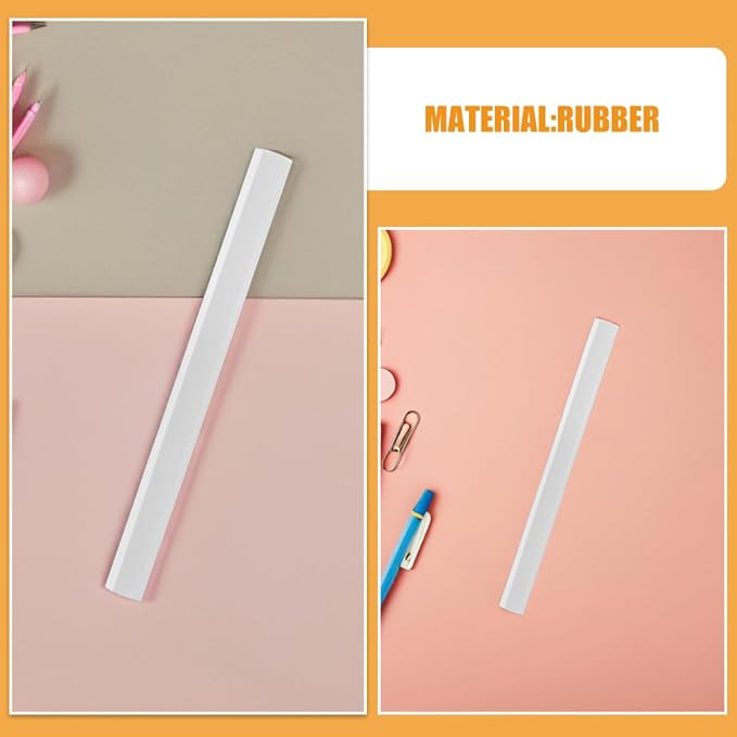 Baluue 8pcs Rubber Dustpan Edge Strips - Image 3
