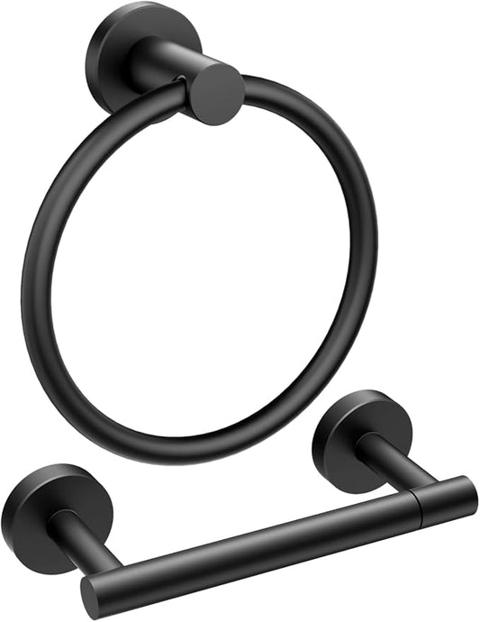 FORIOUS Matte Black Toilet Paper Holder Wall Mount, SUS304 Stainless Steel by FORIOUS