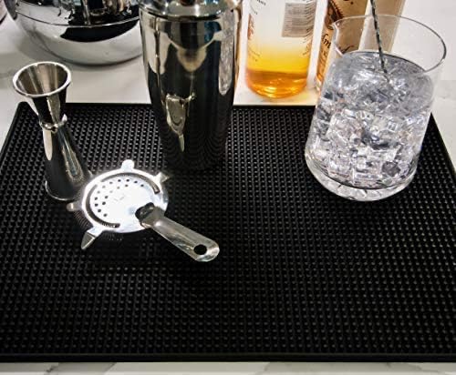 Highball & Chaser 2 Pack Bar Mat, Dish Drying mat, 18 in x 12in Thick Durable - Image 6