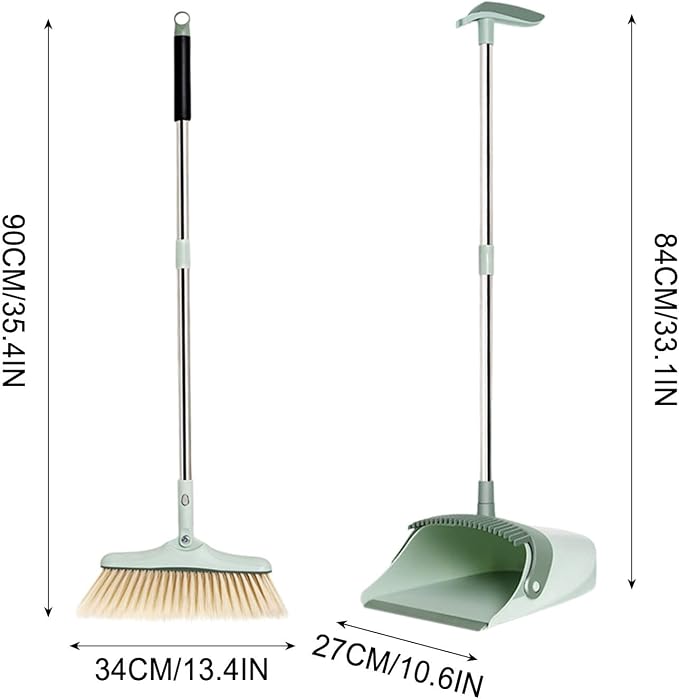 31.5in Broom and Dustpan Set Hand Broom - Image 2
