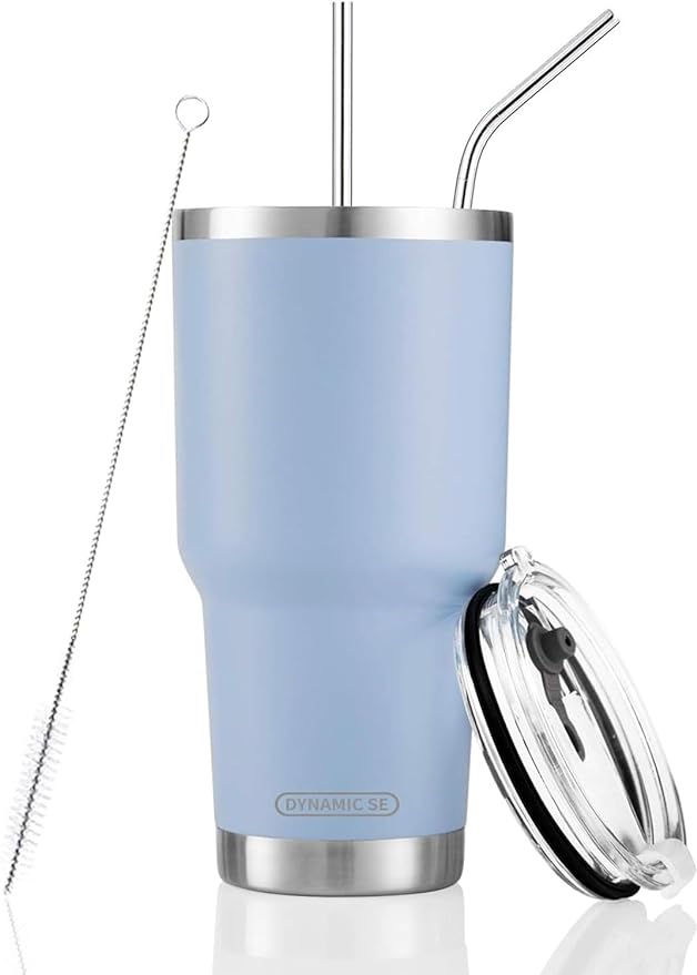 D·S 30oz Blue Tumbler Stainless Steel Double Wall Vacuum Insulated Mug by D%C2%B7STUMBLER