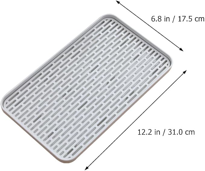 Bottle Drying Rack with Dual Layer Drain Tray 12.20X6.88X0.98In Kitchen - Image 4