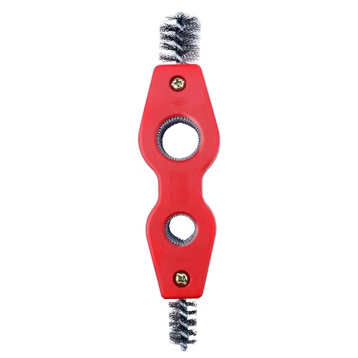 4 in 1 Copper Tubing Brush, 1/2 in and 3/4 in Copper Pipe Cleaner, Stainless by Unknown
