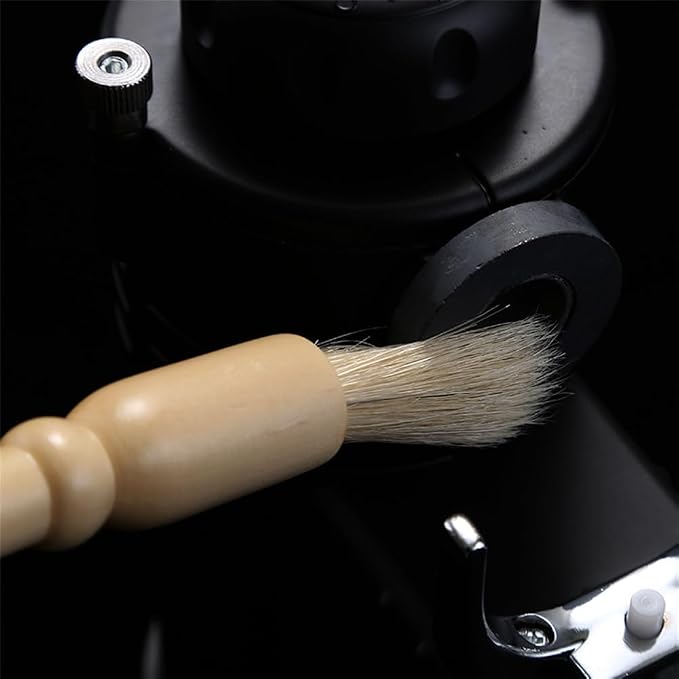 Coffee Grinder Cleaning Brush 2Pcs, Wood Handle & Natural Bristles Wood Dusting - Image 3