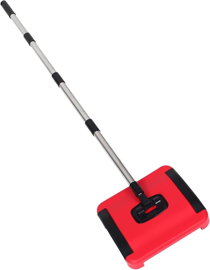 Zerodeko Hand Push Carpet Sweeper Rug Broom Carpet Cleaning Brushes Portable by Zerodeko