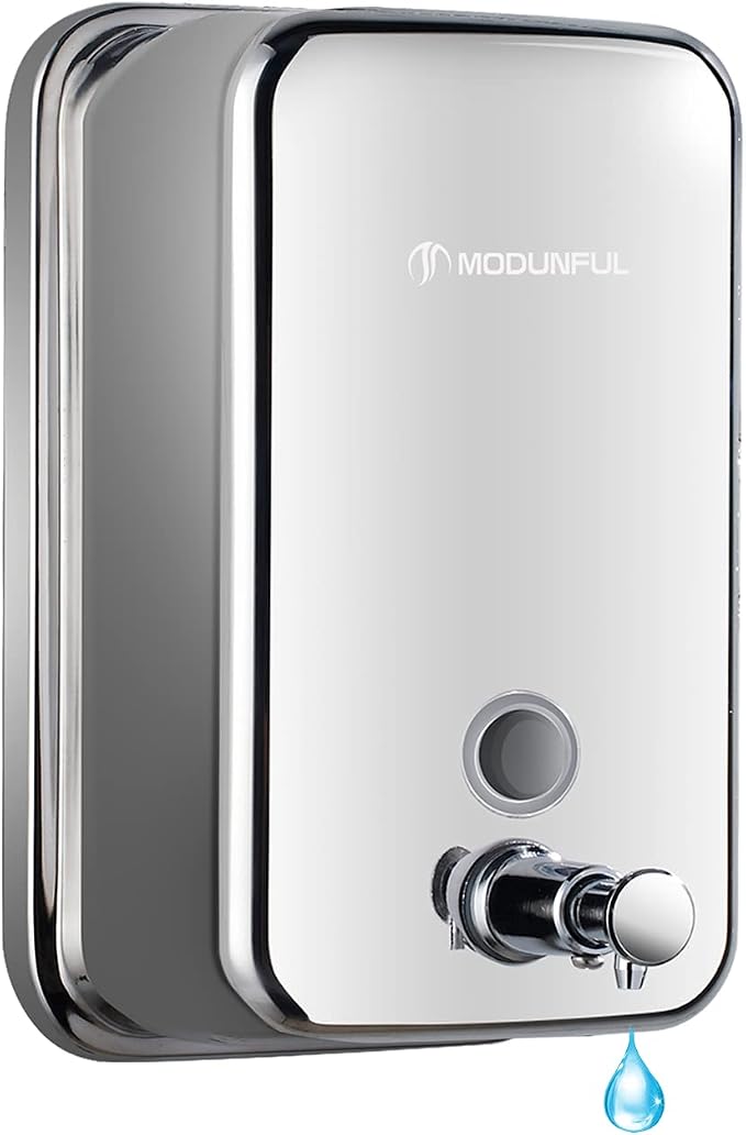 modunful Stainless Steel Soap Dispenser – 27oz Wall Mounted by modunfulbathroom
