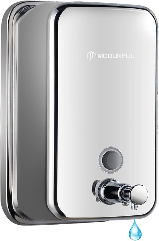 modunful Stainless Steel Soap Dispenser – 27oz Wall Mounted by modunfulbathroom