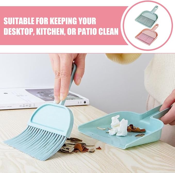 Cabilock Mini Desktop Broom and Dustpan Set - Image 7