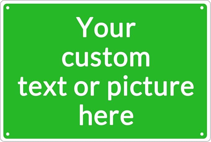 Personalized Aluminum Metal Signs by Repaly