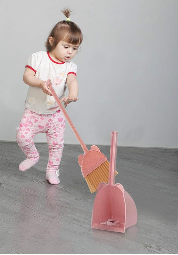 Mini Broom with Dustpan for Kids, Little Housekeeping Helper Set - Image 4