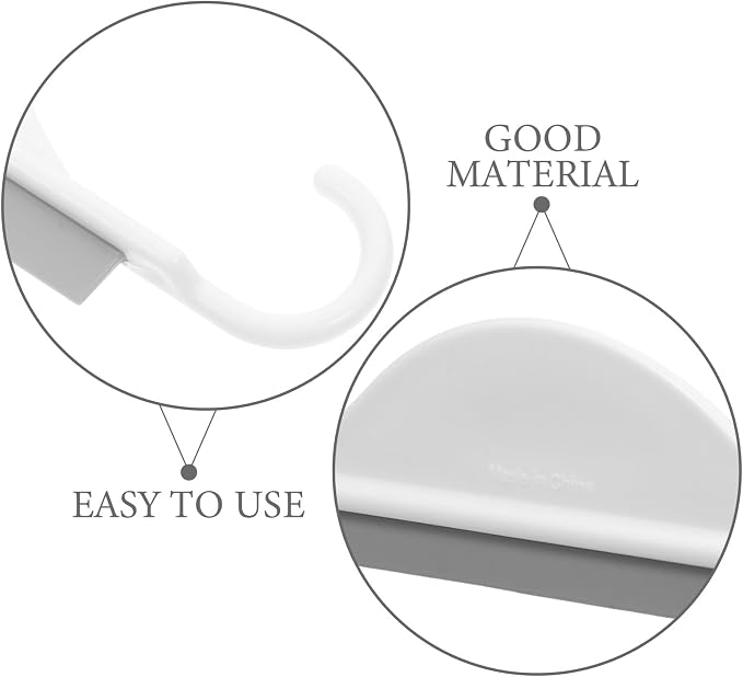 GARVALON Silicone Bathroom Glass Squeegee Mini Shower Mirror Water Scraper - Image 9