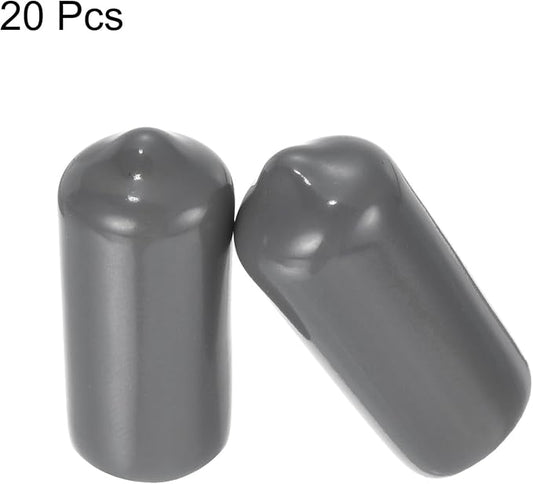 uxcell 20pcs Rubber End Caps 10mm ID Vinyl PVC Round Tube Bolt Cap Cover Screw - Image 2