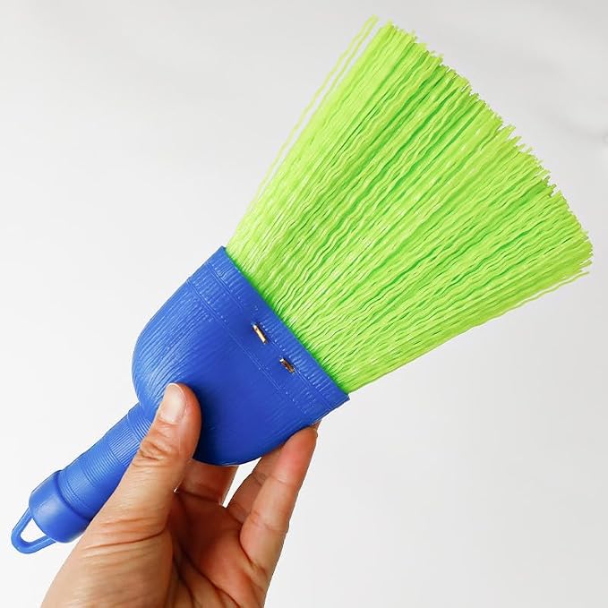 Poly Fiber Mini Broom Whisk Handheld Brush Head - Image 4