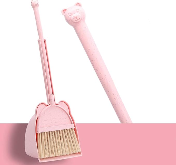 Mini Broom with Dustpan for Kids, Little Housekeeping Helper Set by MAYEV