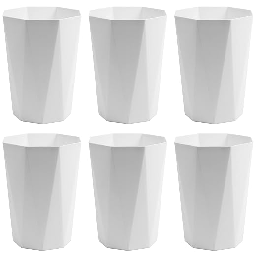 12L Trash Can Wastebasket Plastic Trash Bin Garbage Container Rubbish Can Paper by Doteon
