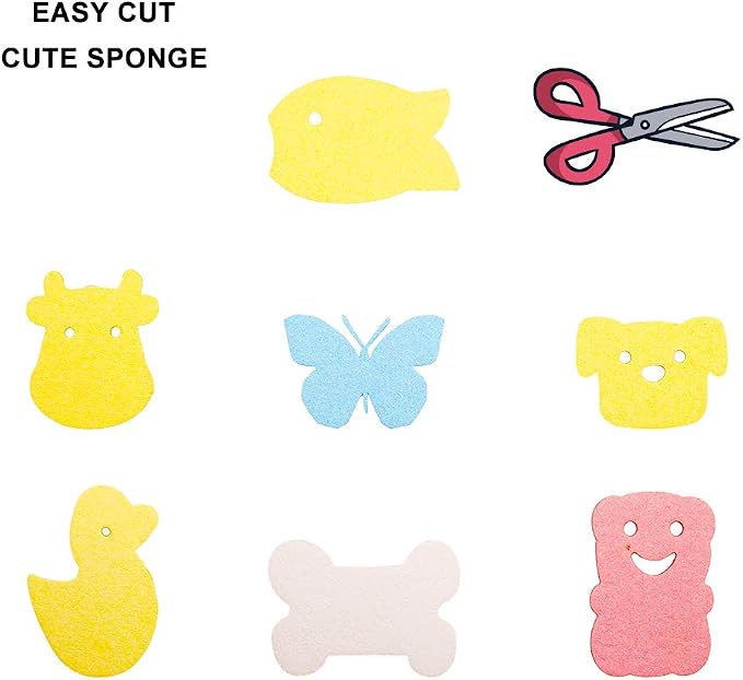 ARCLIBER Cleaning Sponge, Kitchen Sponges Pack, Non-Scratch Cellulose Sponge - Image 4