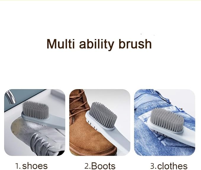 2pcs Long Handle Multifunctional Double-Sided Shoe Brush, no Damage to Shoes - Image 6