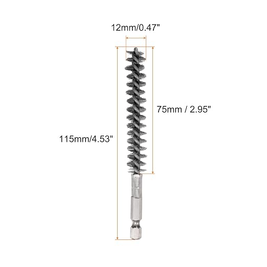 HARFINGTON 5Pcs Bore Brush Stainless Steel 12mm Dia Cleaning Twisted Wire Brush - Image 2
