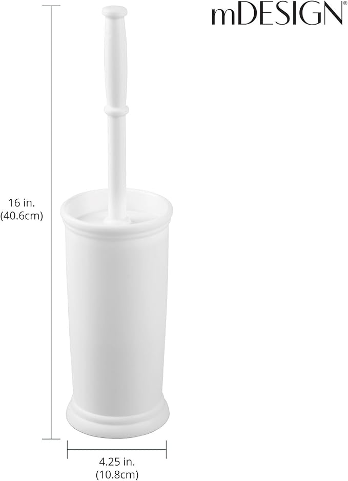 mDesign Toilet Bowl Brush and Holder - Image 4