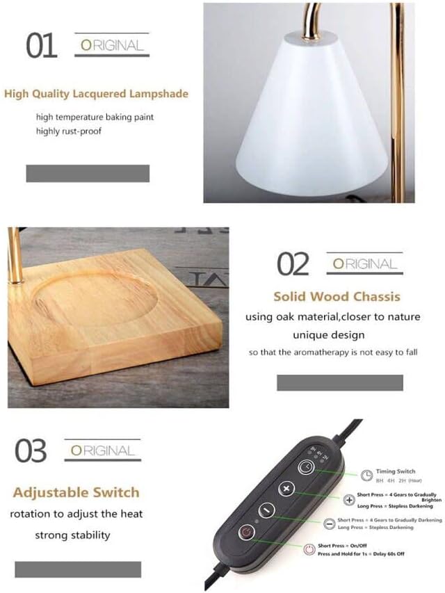 RUIWAN Essential Oil Diffuser Aromatherapy Melting Wax Lamp, Electric Wax - Image 3