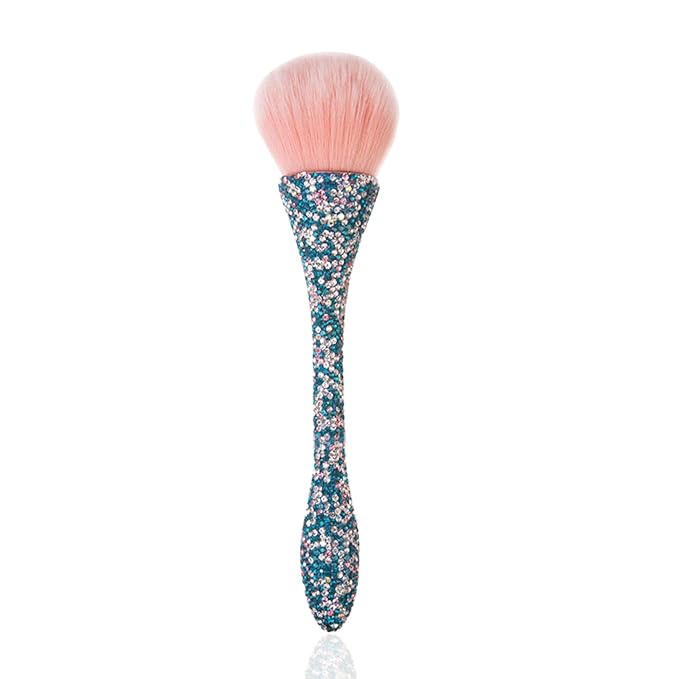 WOKOTO 1pcs Blue Shiny Rhinestone Nail Art Dust Brushes by WOKOTO