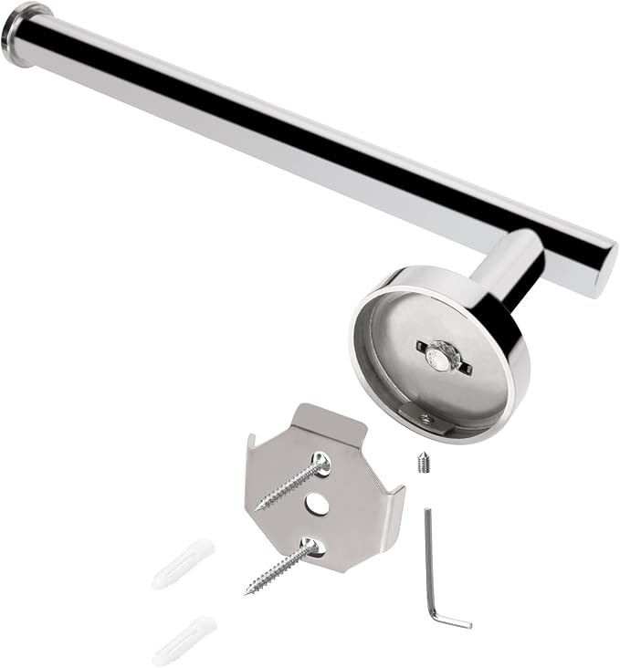 NearMoon Bath Toilet Paper Holder+ Hand Towel Holder, 2 Pieces Bathroom - Image 7