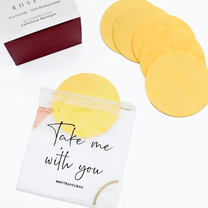 Facial Sponges - 50 Count Compressed Cellulose Face Cleansing and Exfoliating - Image 5