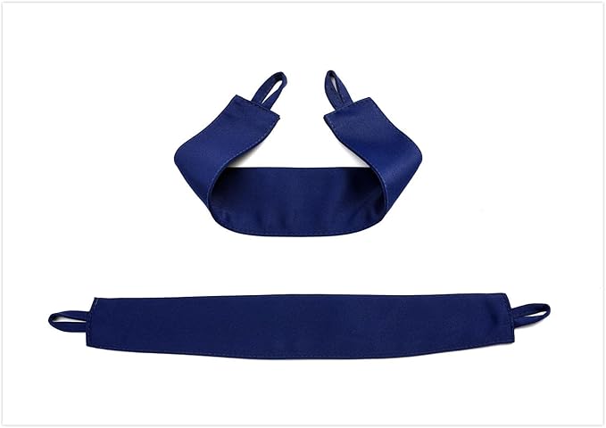 MIUCO 2 Panels Room Darkening Thermal Insulated Grommet Window Blackout Curtains for Bedroom 63 Inches Long Navy Blue