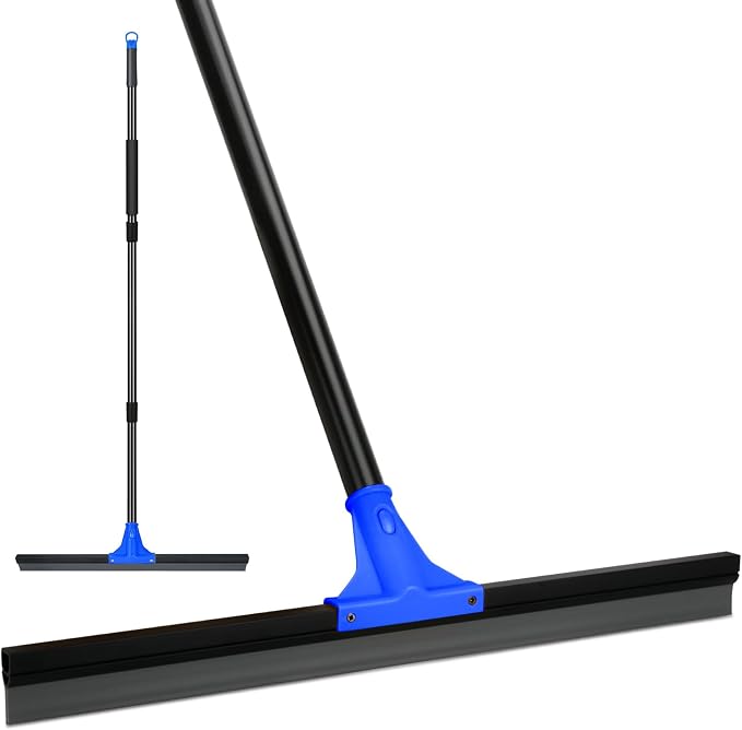 Floor Squeegee for Concrete and Tile Cleaning, Large Heavy Duty Water Scraper by KeFanta