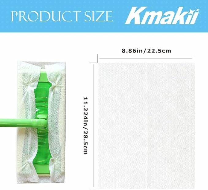 KMAKII Dry Sweeping Cloths Dry Mop Refills - Image 2